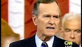 President George H.W. Bush 1992 State of the Union CNN SOTU Desert Storm Full Address Speech 1/28/92