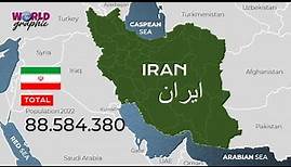 İran Map, Regions, Provinces, Population