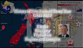 History of New Zealand Every Year (1841-2023)