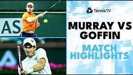 Andy Murray vs David Goffin Highlights | Indian Wells 2024