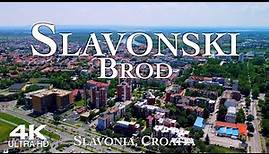 SLAVONSKI BROD 2023 🇭🇷 4K Drone Aerial | Slavonia Posavina Croatia Hrvatska
