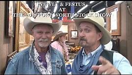 Buck Taylor (Newly) and Festus from the Gunsmoke TV show at the Fort Worth Stock Show