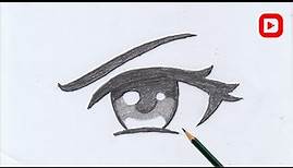 How to draw Angry Eye || Easy anime drawing || Easy drawing for beginners