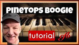 Pinetops Boogie piano tutorial. The complete original, Boogie Woogie