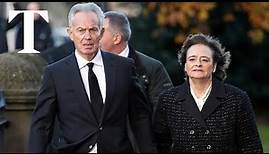 Tony Blair among mourners at Alistair Darling's memorial