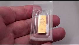 DEGUSSA 10 gram Gold Bar