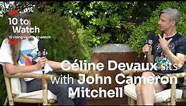 Filmmaker Céline Devaux sits with writer and filmmaker John Cameron Mitchell
