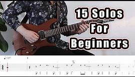 15 Guitar Solos for Beginners (with Tabs)