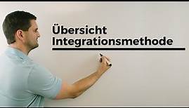 Integrationsmethoden, Integrationsregeln | Mathe by Daniel Jung