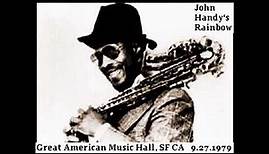 John Handy's Rainbow - Great American Music Hall, SF CA 1979-07-27