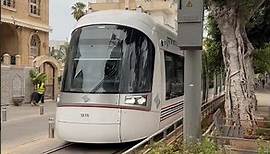 The light rail passes through Jaffa on the first day of opening Israel 2023 #telaviv #israel