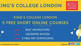 Free Online Courses with Free Certificates by King's College London