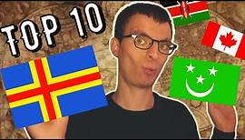 Schönste Flaggen der Welt! TOP 10 (Wie viele kennst du...?)