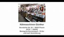 Nähmaschinen Günther - Ihrem Anbieter für Kurzwaren und Schneidebedarf in Plauen