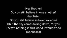 Avicii ~ Hey Brother (Lyrics)