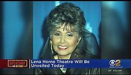 Lena Horne Theatre unveiled today