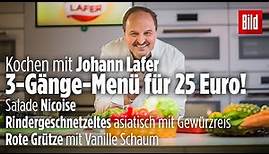 🔴 Johann Lafer zaubert dir das perfekte 3-Gänge-Menü in Corona-Zeiten