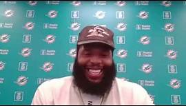 Offensive Tackle Isaiah Wynn Meets with the Media | Miami Dolphins