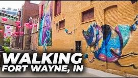Walking Downtown Fort Wayne, Indiana