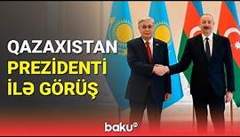 İlham Əliyev Qazaxıstan Prezidenti Kasım-Jomart Tokayev ilə görüşüb