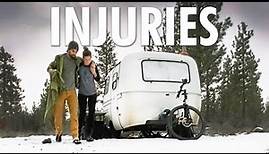 Injury in the Scamp // 13ft Off-Grid Scamp Trailer