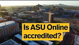 Is ASU Online accredited?
