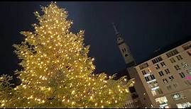Eröffnung Münchner Christkindlmarkt auf dem Marienplatz am 27.11.2023 - mit Baum aus Königsdorf