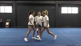Basic Cheerleading Stunt Progression: Thigh Stand