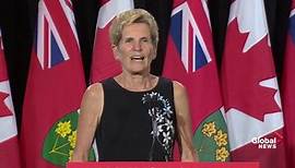 Kathleen Wynne thanks media and shares next steps in transition process