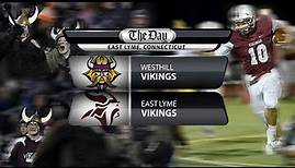 Westhill at East Lyme football