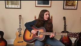 Police dog blues by Blind Blake 1929 played by 13 year old Muireann Bradley on Guild M-240E