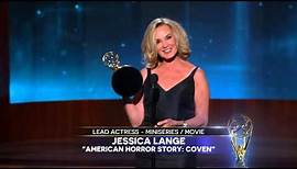 Jessica Lange Wins for Lead Actress In A Miniseries Or A Movie