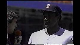 Jim Rice gets upset with Marv Albert 1988 NBC Baseball Game of the Week