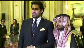Cérémonie, le prince Salman bin Abdul Aziz au Sénat français