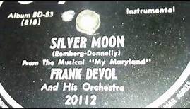 Frank De Vol & His Orchestra - Silver Moon (1947)
