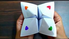 How To Make An Easy Origami Fortune Teller (Aadrit's Origami)