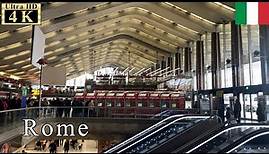 🇮🇹Roma Termini railway station - Rome Winter Walk -【4K 60fps】