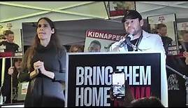 Scooter Braun at the Hostage Family Rally in Tel Aviv