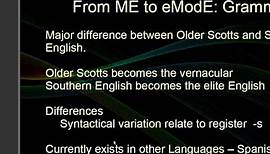 The History of English: Middle English to Early Modern English