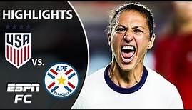 Carli Lloyd scores 5 goals in USWNT's 9-0 rout of Paraguay | USWNT Highlights | ESPN FC