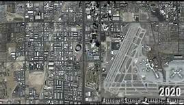 Allegiant Stadium, Paradise, Nevada, US | Bird's Eye View | 1985-2021 | 4K