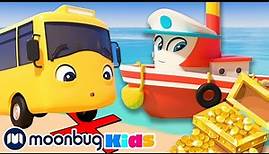 Buster und das Boot | Kinderlieder und Cartoons | Go Buster | Moonbug Kids Deutsch