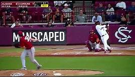South Carolina baseball's Michael Braswell hits home run vs. Alabama