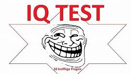 IQ TEST - 10 knifflige Fragen