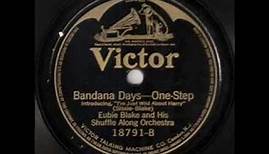 Eubie Blake and his "Shuffle Along" Orchestra - Bandana Days (1921)