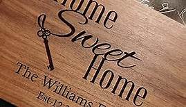Housewarming Gifts, Personalized Cutting Board for Men, Parents, Couples, Newlyweds, New Home Decor, New Apartment, First Home - Home Sweet Home
