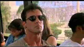 Sylvester Stallone in a bus fight