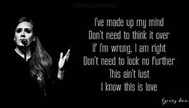 Adele - Chasing Pavements Lyrics