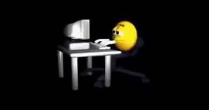 Emoji escribiendo en una computadora meme