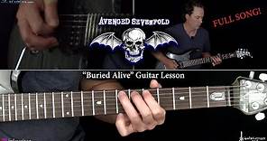 Buried Alive Guitar Lesson (Full Song) - Avenged Sevenfold